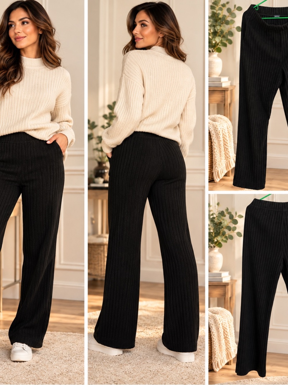 GapBody Warm Ribbed Pants Size M
